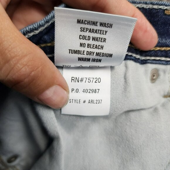 Reclaim Jeans Womens 32 Petite Medium Wash Stretch Mid Rise Regular Bootcut - Picture 13 of 15